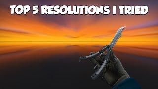 TOP 5 Resolutions I tried in CS:GO