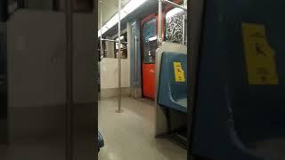 Athens metro line 1 Monastiraki Peureus last  train