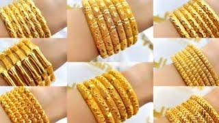 Stylish gold bangles | necklace fashion ️️