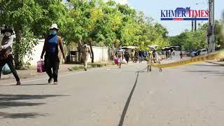 Kandal Provincial football stadium converted to be temporary vegetable wholesale marke