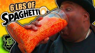 I Survived The 6 Pound Cold Spaghetti O's CHUG Challenge!