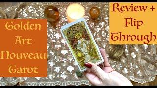 Golden Art Nouveau Tarot Review + Flip Through