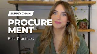 Best Practices in Procurement 