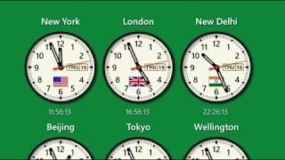 Sharp World Clock basics: changing size and design