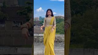 readymade yellow fancy saree | Rohit fashion club