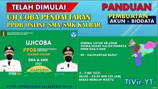 Tutorial Cara Uji Coba Pendaftaran PPDB Online SMA SMK Kalbar 2021 dengan HP Android