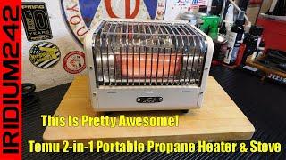 Keep Warm When The Grid Goes Down! Temu 2 in 1 Portable Butane Heater & Stove