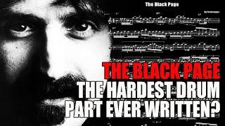 THE BLACK PAGE | ZAPPA | The hardest drum part ever written?