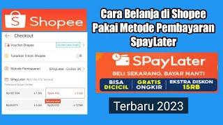 Cara Belanja Pakai Shopeepay later di shopee || cara menggunakan spaylater