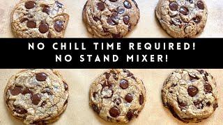 The BEST Chewy Chocolate Chip Cookies In Less Than 10 Minutes