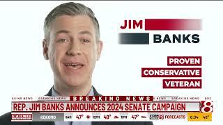 U.S. Rep. Jim Banks announces 2024 senate campaign