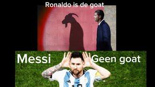 Messi geen gout Ronaldo is de goat