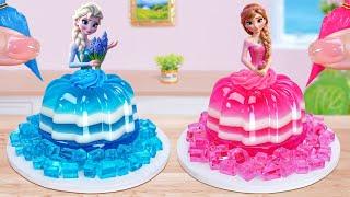 Elsa Anna Princess Cake ️Amazing Miniature Frozen Disney Princess Cake Decorating️Mini Cakes