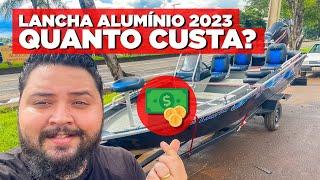 Quanto custa montar uma LANCHA de ALUMÍNIO de 6m em 2023 com motor 60HP 4 tempos completa