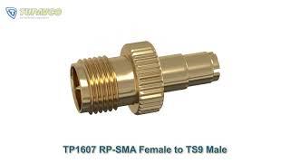 Tupavco TP1607 RP-SMA Female to TS9 Adapter (Pack of 2)