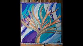 Alexandra Mayers LIVE - art / painting - "Organic Flow"