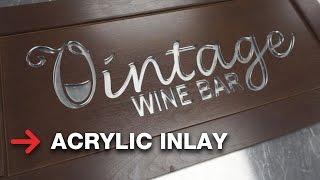 Acrylic Inlay | Wooden Cabinet Door | Laser Cut