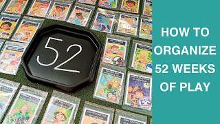 Learning Through PLAYtrays | How to organize 52 Weeks of Themes | Tuff Tray Play