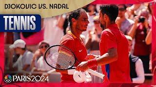 Novak Djokovic STANDS TALL against Rafael Nadal in singles competition | Paris Olympics | NBC Sports