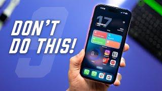 9 Mistakes Most iPhone Users Make (even in 2023)