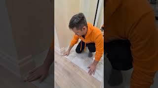 Как мы сделали стык между плиткой и инженерной доской?
