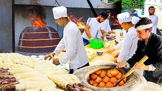 Most popular samosa centres of Uzbekistan l Best videos of the channel "GREAT FOOD"