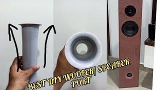 Making port for woofer box | Cheapest and most effective way to make airo port |