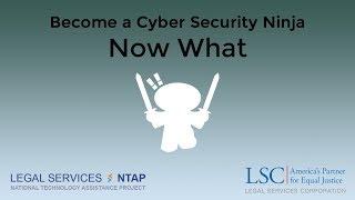 Become a Cybersecurity Ninja Series: Now What?