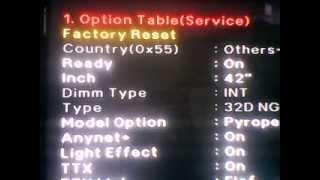сервисные настройки ps42a410c1  service settings ps42a410c1