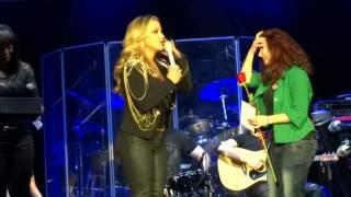 Mirela Lilova on stage with Anastacia | Sofia - Resurrection tour