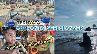 REVIEW PANTAI SEPI DI ANYER‼️MAKAN SEAFOOD TER-ENAK DI PINGGIR LAUT