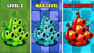 PvZ2 Discovery - Difference Of Plant LEVEL 1 vs MAX LEVEL vs MAX MASTERY