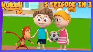 5 EPISODE IN 1 - 7  - KUKULI ENGLISH DUBBED  #CARTOON FOR KIDS