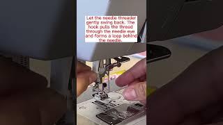 The Quickest Way to Thread your Sewing Machine Needle. How to use the Automatic Needle Threader.