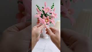 Twist flower sticks to make petals