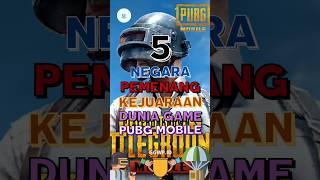 5 Negara Pemenang Kejuaraan Dunia Game PUBG Mobile ‼️ #shorts