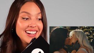 Olivia Rodrigo REACTS to Taste - Sabrina Carpenter with Jenna Ortega