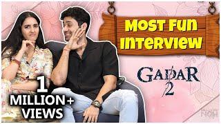 Gadar 2 Cast Utkarsh Sharma & Simrat Kaur Sing, Dance & Play Games | Fun Interview