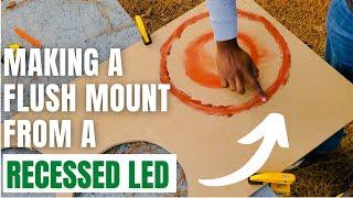 HOW TO CONVERT A RECESSED LIGHT INTO A FLUSH MOUNT | Part 1 of 2