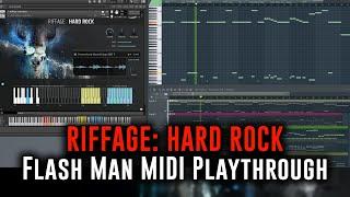 FLASH MAN with Riffage: Hard Rock (MIDI Playthrough)