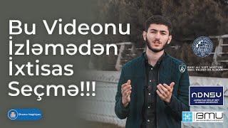 Bu videonu izləmədən ixtisas seçimi etmə !!!