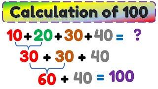 Calculation of 100 | Math Quiz for Kids | Math for Kids | @AAtoonsKids