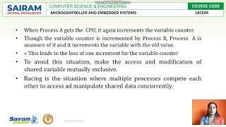 Lecture Video_18CS44_MCES_Module 5_Task synchronization issues – Racing and Deadlock_Lorate Shiny