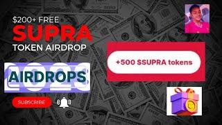Claim free $200+ Supra Tokens now! | Free Airdrop