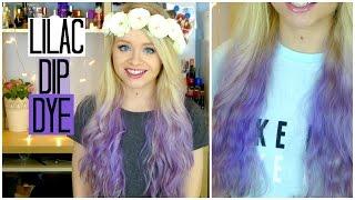 My Hair Journey: Dip Dyeing My Hair Lilac! | sophdoesnails