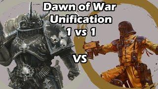 Dawn of War Unification: 1 vs 1 Steel Legion (Cultist Champ) vs Chaos Space Marines (Euan Kenobi)