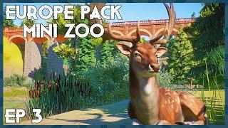 European Fallow Deer and Wisent Habitat|Planet Zoo Speed Build | Planet Zoo Europe Pack Mini Zoo Ep3