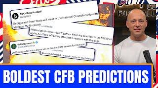 Boldest College Football Predictions Of 2025 - Josh Pate Cut