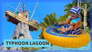 Disney's Typhoon Lagoon | A Perfect Relaxing Waterpark Day | Eating at Olive Garden | $25 Lounge Fly