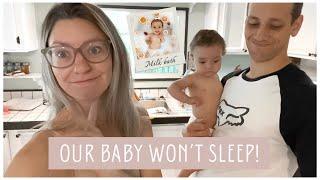 VLOG: OUR BABY WON’T SLEEP | milk bath photos + trying to find the beach